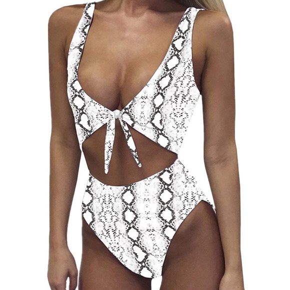 Women’s High Waisted One Piece Swimsuit - Picture 1 of 9